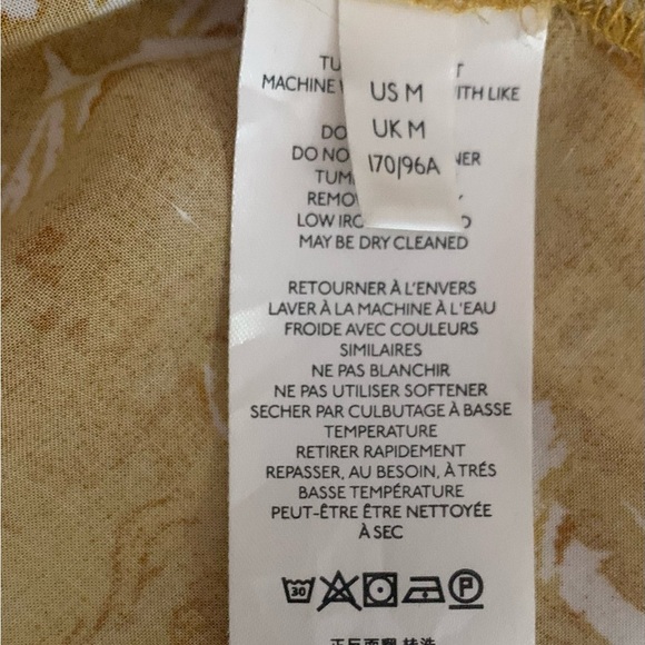 We The Free Mustard Floral Blouse - SZ Medium - Picture 4 of 12